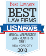 Best lawyers BEST law firms - Medical Malpractice law plaintiffs tier 1 new york city 2018