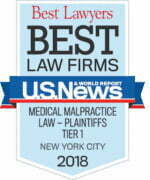 Best lawyers BEST law firms - Medical Malpractice law plaintiffs tier 1 new york city 2018