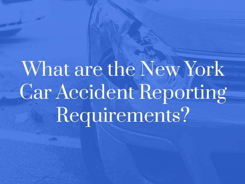New York car accident reporting requirements