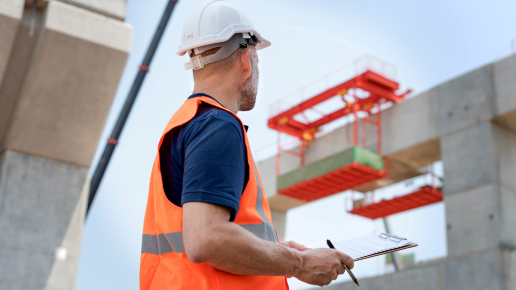 man on construction site